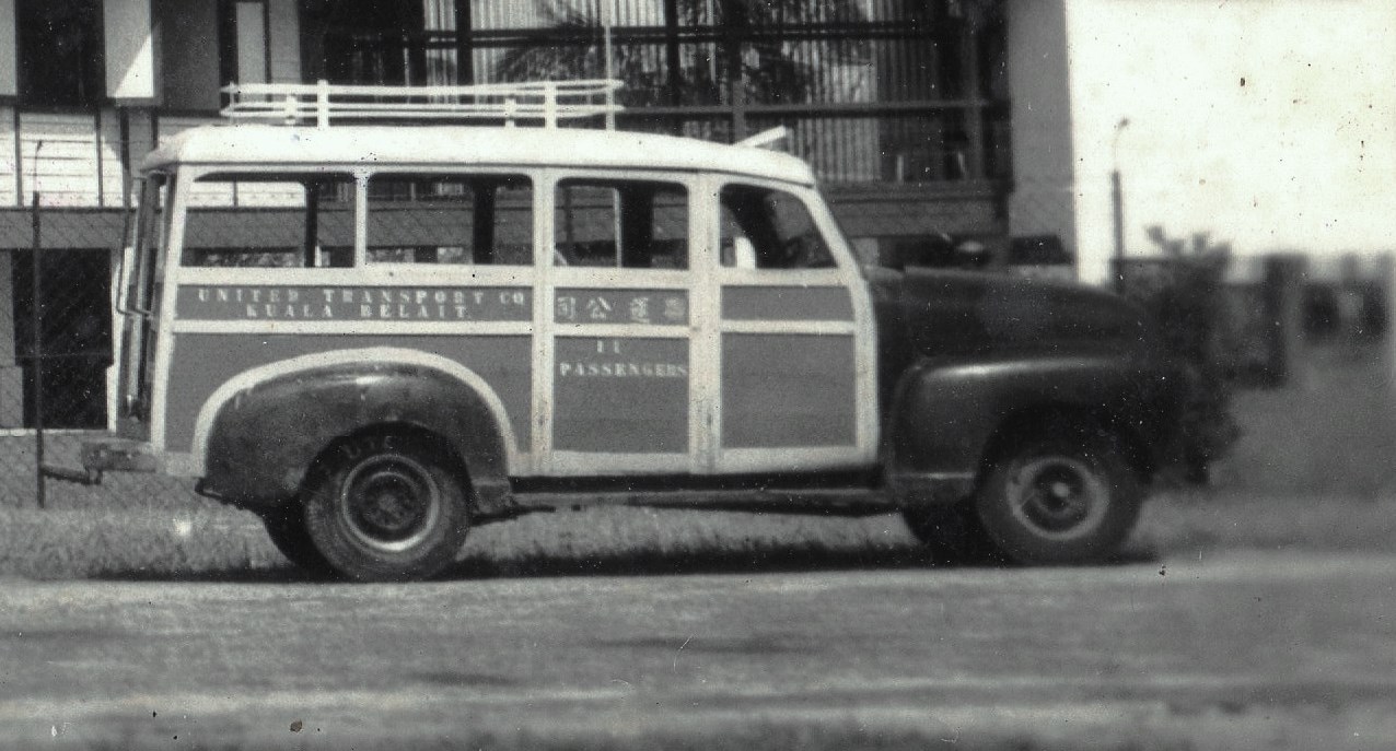 Wooden bus of United Transport Compny