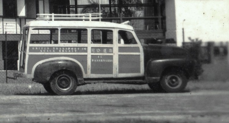 Wooden bus of United Transport Company