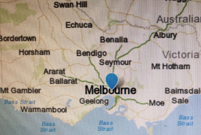 Map of Melbourne, Victoria
