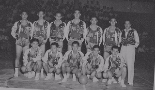 SE Asia Basketball Tournament in Singapore Stadium, 1954